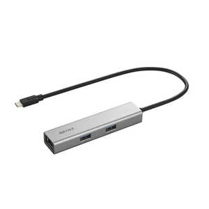 BUFFALO USB-Cドッキングステーション5ポートPD非対応 シルバー LUD-U3-CU301SV