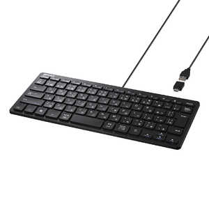 BUFFALO USBڑ LRpNgL[{[h Type-CϊA_v^[t ubN mL / USB-A{USB-Cn BSKBUC310BK