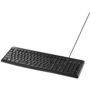 BUFFALO USB接続 有線スタンダードキーボード ［有線 / 日本語配列 / メンブレン］ ブラック BSKBU110BK