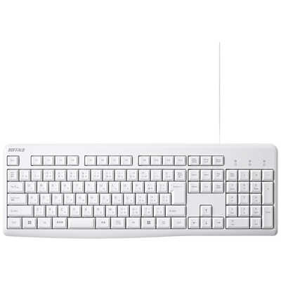 BUFFALO USB接続 有線スタンダードキーボード ［有線 / 日本語配列