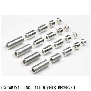 タミヤ　TAMIYA ミニ四駆 アルミスペｰサｰセット(12/6.7/6/3/1.5mm)15473