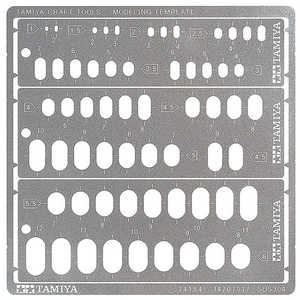 タミヤ TAMIYA クラフトツールシリーズ No.154 モデリングテンプレート(長円1-6mm) タミヤ TAMIYA クラフトツールシリーズ No.154 モデリングテンプレート(長円1-6mm)