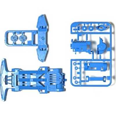 タミヤ TAMIYA ミニ四駆 スーパー1シャーシ(ライトブルー) (ミニ