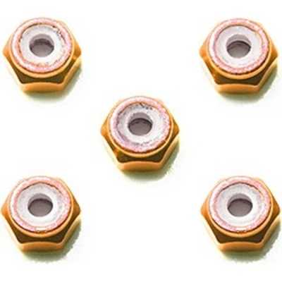タミヤ TAMIYA ミニ四駆 2mmアルミロックナット(オレンジ5個) の通販 