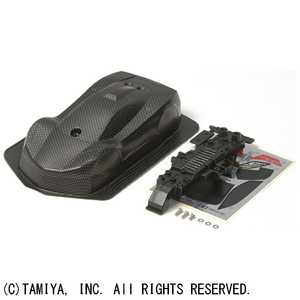 タミヤ　TAMIYA ミニ四駆  ベルダーガ スペアボディセット (カーボンパターン) 95001 