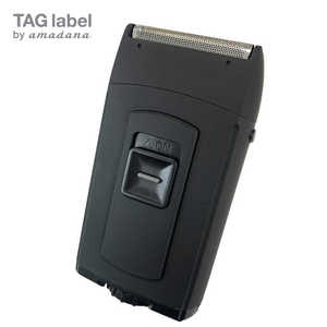 TAG label by amadana ポケットシェーバー 2枚刃 乾電池式 AT-2SP11 マットブラック