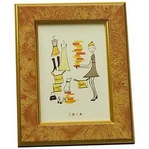 万丈 フォトフレームクラシック L(キャメル) PFCLCA