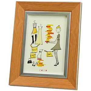 万丈 フォトフレームクラシック L (ライトブラウン)LBR PFCLLBR