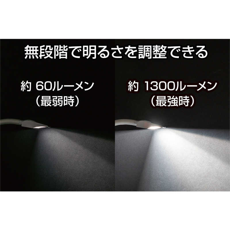 ジェントス ジェントス Lumixuxシリーズ 高ルーメンデスクライト [LED] DK-R106WH DK-R106WH