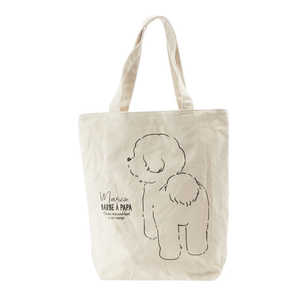 センバドー アニマルグラフィックトート アニマル親子トート Ivory 1955.ビション ANIMALTOTE02 センバドー アニマルグラフィックトート アニマル親子トート Ivory 1955.ビション ANIMALTOTE02