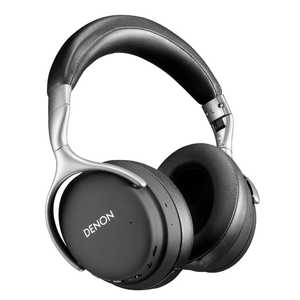 デノン　DENON ワイヤレスヘッドホン ノイズキャンセリング対応 マイク対応 ブラック AH-GC30-BK