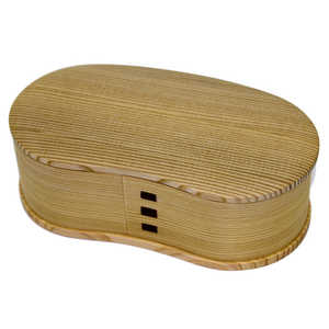 大館工芸 大館曲わっぱ 一段はんごう弁当(仕切り付) 