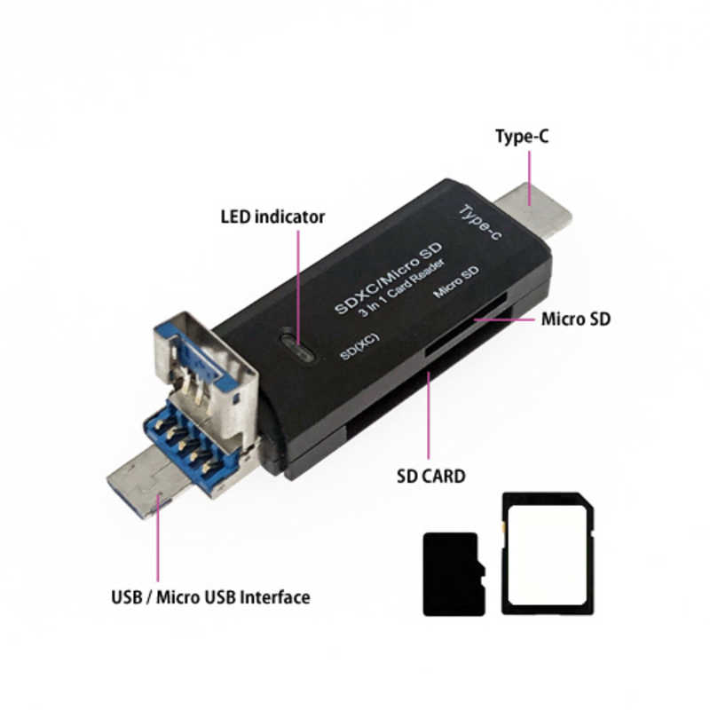 トーホー トーホー USB3.0 / SD / MicroSD マルチカードリーダー [USB3.0 /スマホ･タブレット対応 /SD / MicroSD] UCR-30C UCR-30C