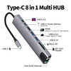 YOUZIPPER TypeC 8 in 1 マルチHUB［バス＆セルフパワー /8ポート /USB Power Delivery対応］ HDXC8