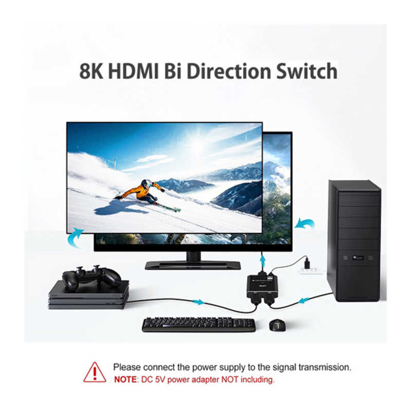 YOUZIPPER YOUZIPPER 8K HDMI2.1 双方向切替器 YOUZIPPER HD8K-SW HD8K-SW