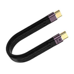 YOUZIPPER 40Gbps USB4 ショート YOUZIPPER [Type-Cオス・オス /USB Power Delivery対応] USB4-01