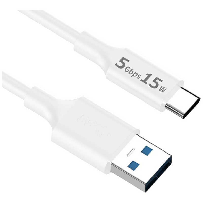 YOUZIPPER YOUZIPPER USB-A ⇔ USB-Cケーブル (充電 /転送 /1m /USB3.2 Gen1) ［Type-Aオス /Type-Cオス］ USB3-A10W USB3-A10W