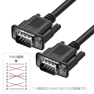 YOUZIPPER RS-232Cケーブル/ オスオス/ クロスタイプ/ 1.5m DB9-MM15C YOUZIPPER RS-232Cケーブル/ オスオス/ クロスタイプ/ 1.5m DB9-MM15C