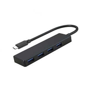 YOUZIPPER USB3.0 Type-C 4ݡȥϥ [Хѥ / 4ݡ / USB 3.2 Gen1б] ֥å HDX-C4A