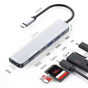 YOUZIPPER ॿ Type-C 7in1 ޥϥ [Хեѥ / USB 3.2 Gen1б / USB Power Deliveryб] HDX-C7S