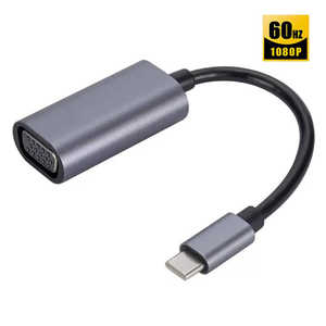 YOUZIPPER Type-C - VGA �ϊ��A�_�v�^�[ / 1080P-60Hz�Ή� / ����10cm HDX-CVGA1