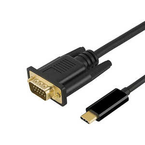 YOUZIPPER Type-C - VGA�ϊ��P�[�u�� / 1080P-60Hz�Ή� / ����1.8m HDX-CVGA18