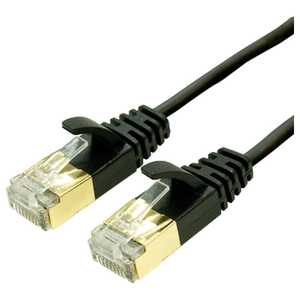 ナカバヤシ CAT7対応スリムLANケｰブル (ブラック･2m) TWM-702BK