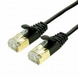 ナカバヤシ CAT7対応スリムLANケｰブル (ブラック･0.5m) TWM-75BK