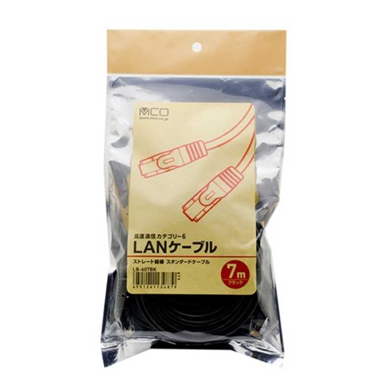 ミヨシ ミヨシ LANケーブル カテゴリー6対応 (ブラック･7.0m) LB607BK LB607BK