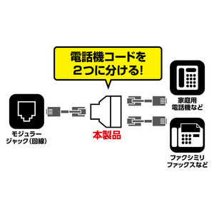 ミヨシ 分岐アダプタ(6極4芯) 黒 TB41BK通販セール状況　外国語　翻訳　通訳　通販