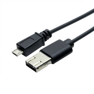 ナカバヤシ [micro USB]シェア機能付きmicro USBケーブル 1m USB-MS201/BK ブラック [1.0m]