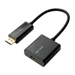 ナカバヤシ DisplayPort to HDMI2.0変換アダプタ ブラック DP-HDA01/BK