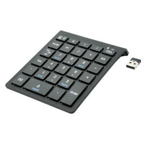 ミヨシ 2.4GHz接続 ワイヤレステンキｰ TEN24G01/BK ブラック