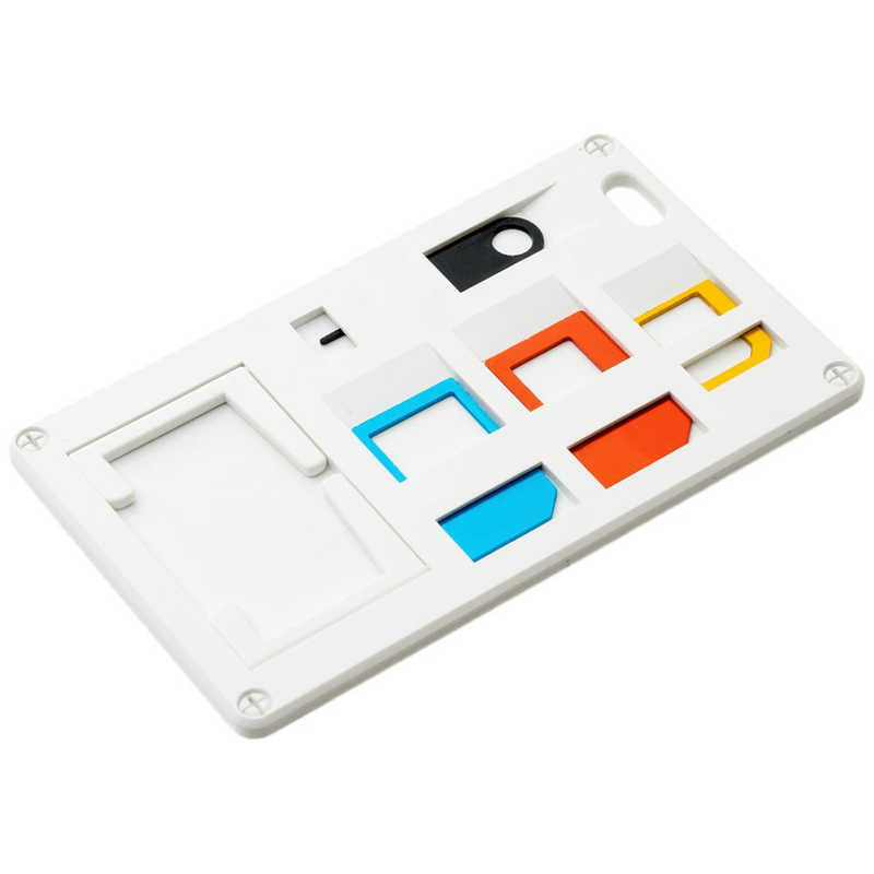 ミヨシ ミヨシ 〔SIM変換アダプタ〕 SIMカードホルダー SIMカード変換アダプタ付 SCM-SI01/WH ホワイト SCM-SI01/WH ホワイト