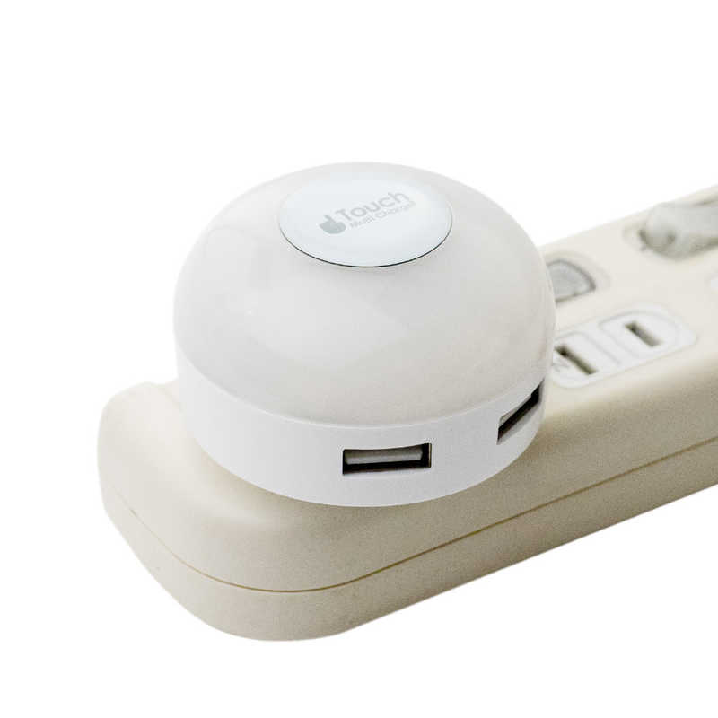 ナカバヤシ ナカバヤシ LEDライト搭載USB充電器3.4A 白 電球色 IPA-34LLD/WH IPA-34LLD/WH