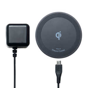 ナカバヤシ ワイヤレス充電アダプタセット Qi対応 5W出力タイプ ブラック IWUA-01/BK ナカバヤシ ワイヤレス充電アダプタセット Qi対応 5W出力タイプ ブラック IWUA-01/BK