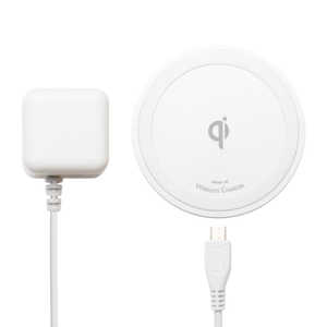 ナカバヤシ ワイヤレス充電アダプタセット Qi対応 5W出力タイプ ホワイト IWUA-01/WH ナカバヤシ ワイヤレス充電アダプタセット Qi対応 5W出力タイプ ホワイト IWUA-01/WH