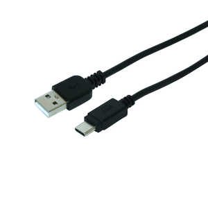 ミヨシ USB Type-Cケーブル 異常センサー搭載 1m 黒 SCC-SF10/BK