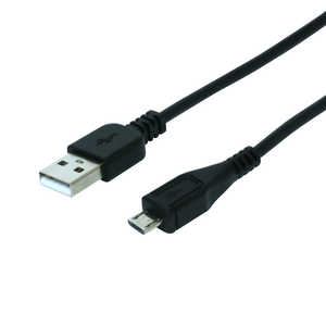 ナカバヤシ USB microBケーブル 異常センサー搭載 1.5m 黒 SCB-SF15/BK