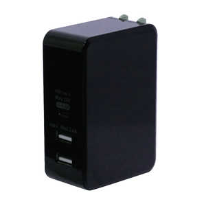 ミヨシ USB PD対応USB-ACアダプタ61W 黒 IPA-C05/BK