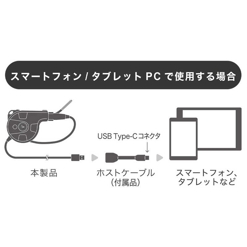 ナカバヤシ ナカバヤシ USB-A/USB-C接続 隙間に入るスリムなUSBカメラ グースネックタイプ  UC03 UC03