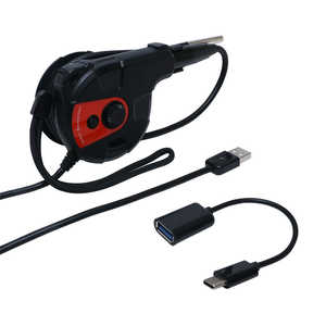 ナカバヤシ USB-A/USB-C接続 隙間に入るスリムなUSBカメラ グースネックタイプ  UC03