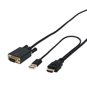 ߥ襷 FullHDб HDMI D-sub Ѵ֥ 3m HDC-DS30/BK