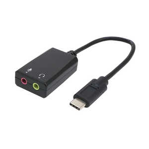 ナカバヤシ [USB-C オス→メス φ3.5mmx2]オーディオ変換アダプタ PAA-C3P