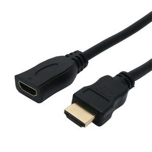ナカバヤシ HDMI変換・延長プラグ ブラック[0.3m /HDMI⇔HDMI /スタンダードタイプ /イーサネット対応] HET-03BK