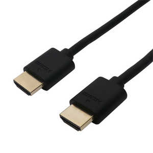 ミヨシ HDMIケーブル ブラック [0.5m /HDMI⇔HDMI /スリムタイプ] HDC-H05/BK