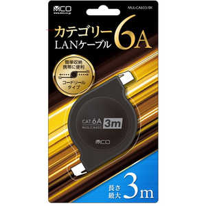 ʥХ䥷 LAN֥ [3m /ƥ꡼6A /꼰] MUL-CA603/BK