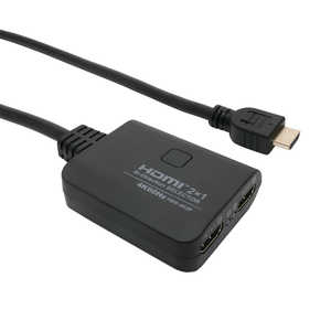 ナカバヤシ HDMI双方向セレクター [2ポート（1入力2出力 or 2入力1出力）/4K60Hz対応/手動切替] HDS-4K2P [4K対応 /手動] HDS-4K2P
