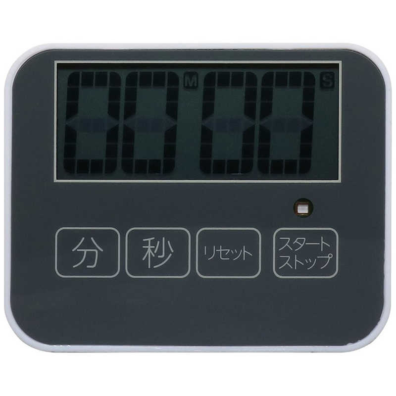 ナカバヤシ ナカバヤシ 光と音で時間をお知らせキッチンタイマー KCT-0401/BK KCT-0401/BK