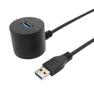 ナカバヤシ ミヨシ USB3.0延長ケーブル 卓上タイプ 1.5m ブラック USB-EXT3015/BK